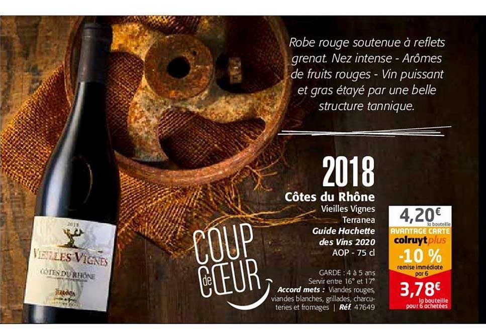 2018 côtes de rhône vieilles vignes terranea
