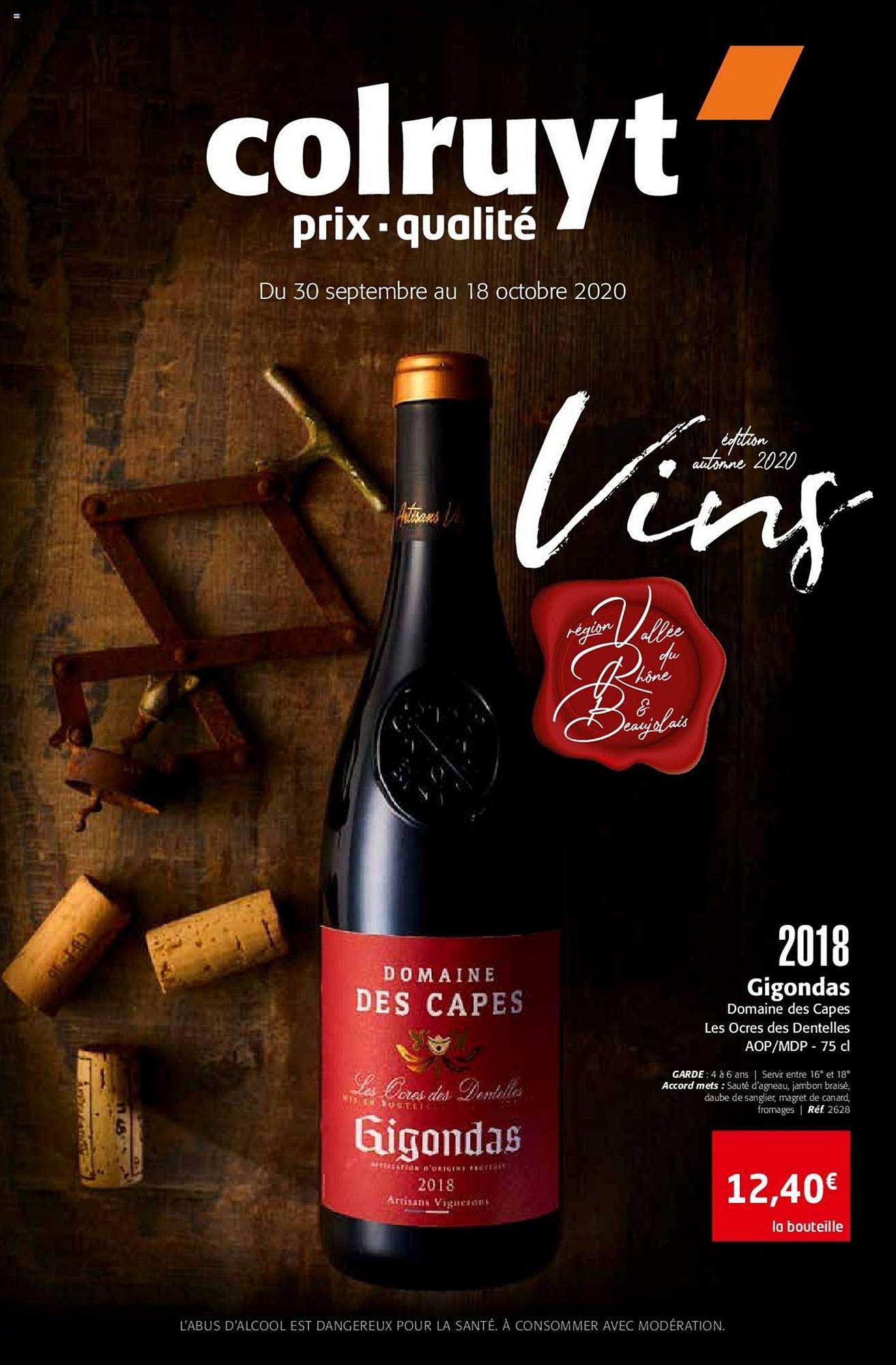 2018 gigondas domaine des capes les ocres des dentelles
