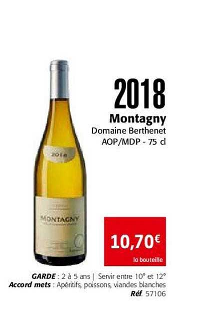 2018 montagny domaine berthenet aop mdp