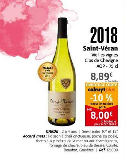 2018 saint véran vieilles vignes clos de chevigne aop
