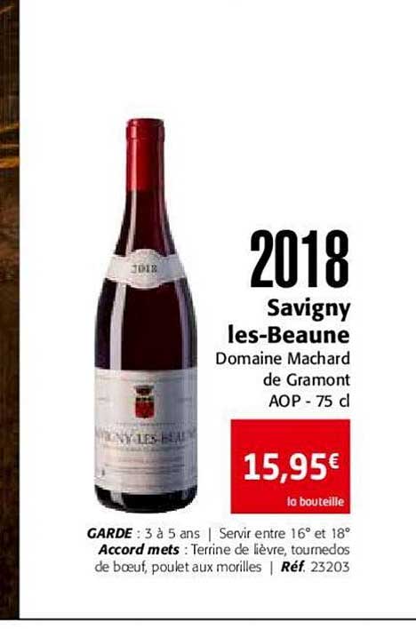 2018 savigny les beaune domaine machard de gramont aop
