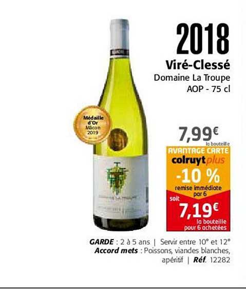 2018 viré clessé domaine la troupe aop