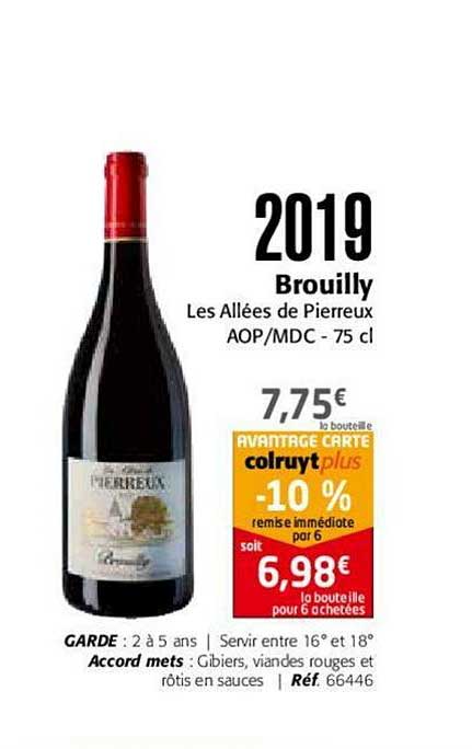 2019 brouilly les allées de pierreux aop mdc