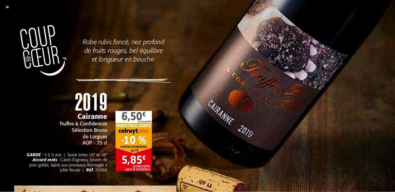 2019 cairanne truffes & confidences sélection bruno de lorgues