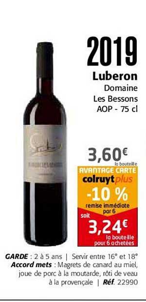 2019 luberon domaine les bessons