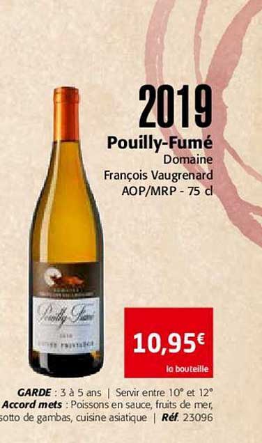 2019 pouilly fumé domaine françois vaugrenard aop mrp
