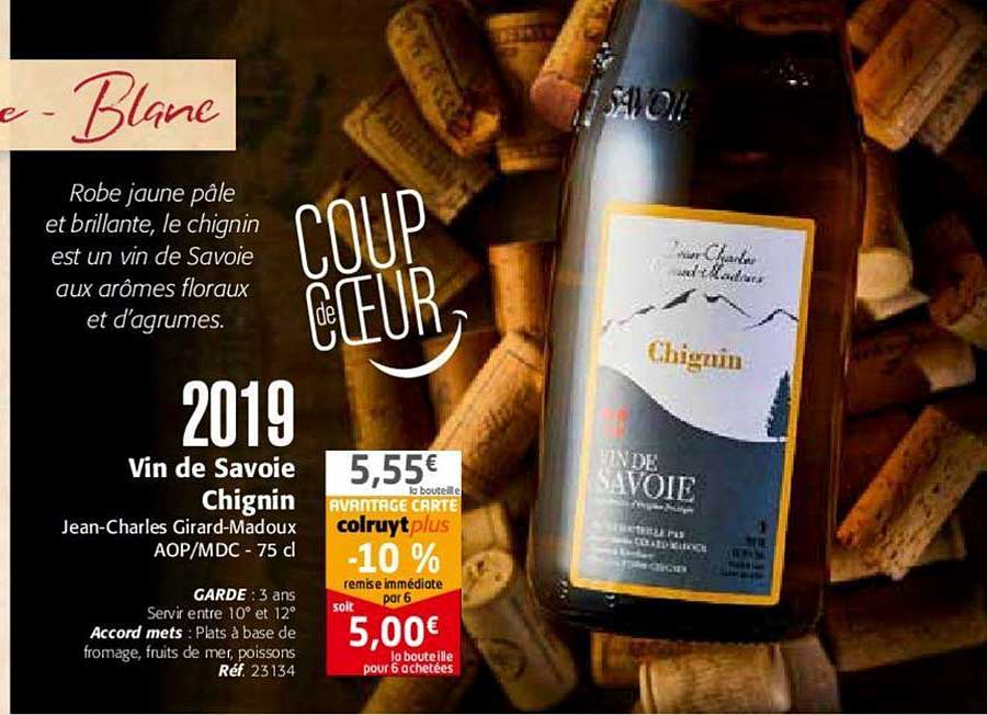2019 vin de savoie chignin jean charles girard madoux aop mdc