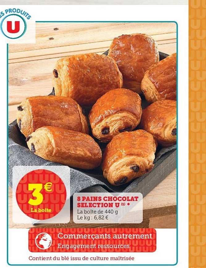8 Pains Chocolat Sélection U