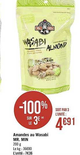 amandes au wasabi mr. min