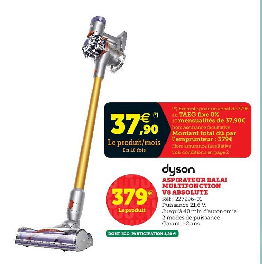 aspirateur balai multifonction v8 absolute dyson