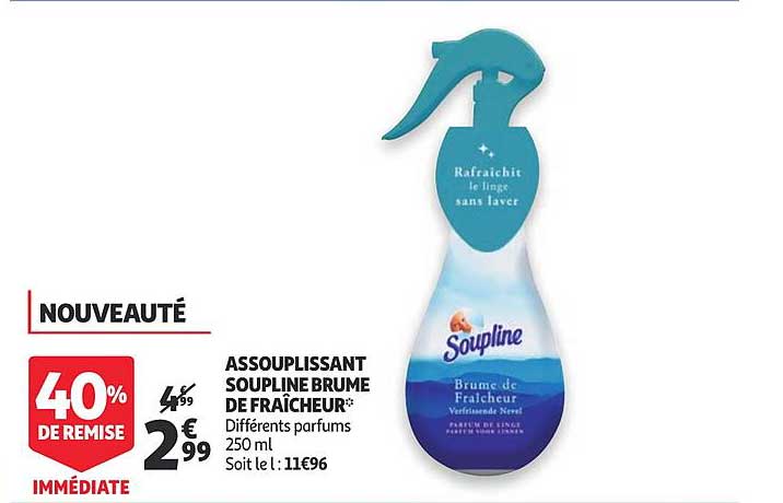 Assouplissant Soupline Brume De Fraîcheur 40% De Remise Immédiate