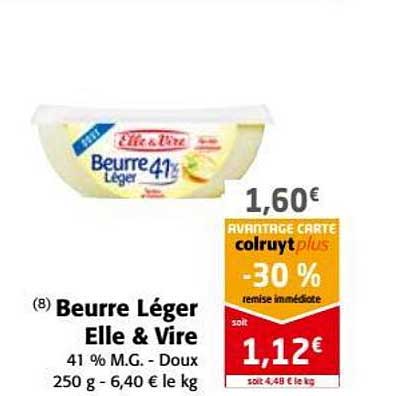 beurre léger elle&vire