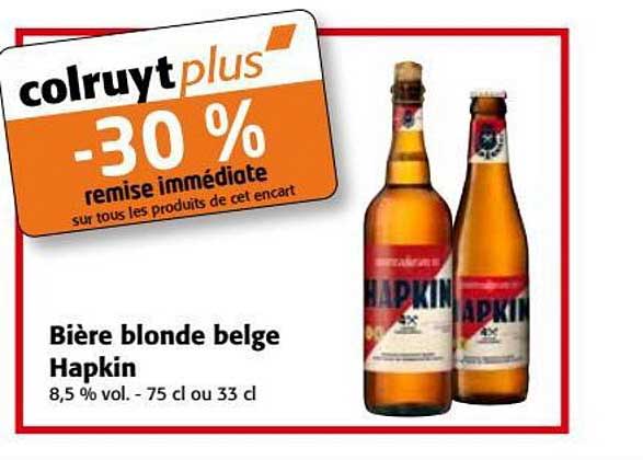 bière blonde belge hapkin -30% de remise immédiate
