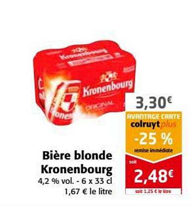 Bière Blonde Kronenbourg