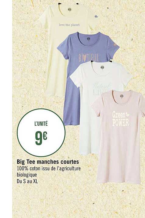 big tee manches courtes