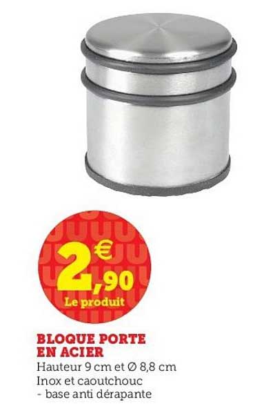 bloque porte en acier