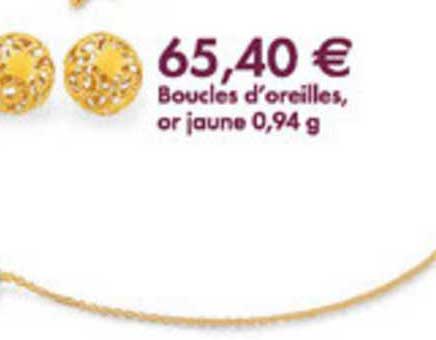 boucles d'oreilles or jaune 0.94 g