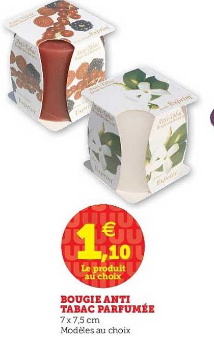 bougie anti tabac parfumée