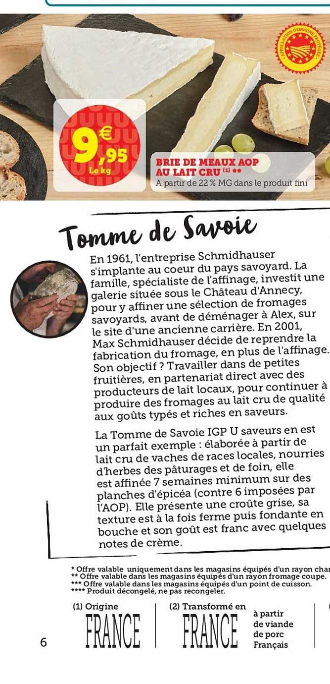 Brie De Meaux Aop Au Lait Cru