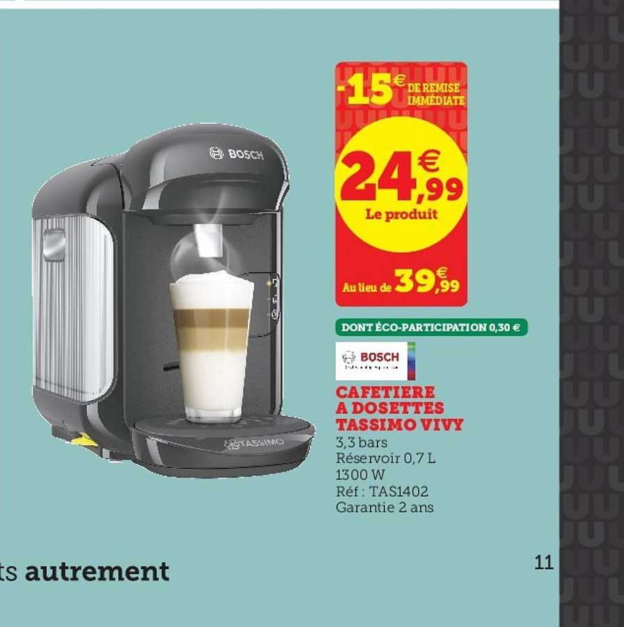 Cafetière à Dosettes Tassimo Vivy Bosch