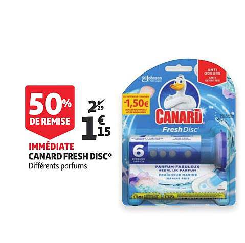 canard fresh disc 50% de remise immédiate