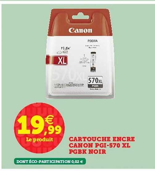 cartouche encre canon pgi 570 xl pgbk noir