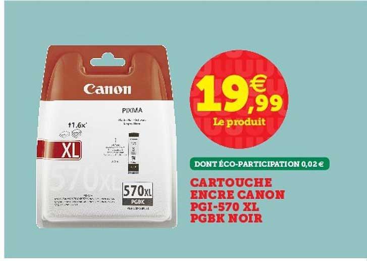 cartouche encre canon pgi 570 xl pgbk noir