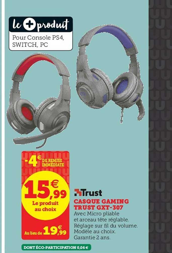 casque gaming trust gxt 307