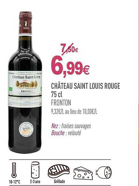 château saint louis rouge fronton