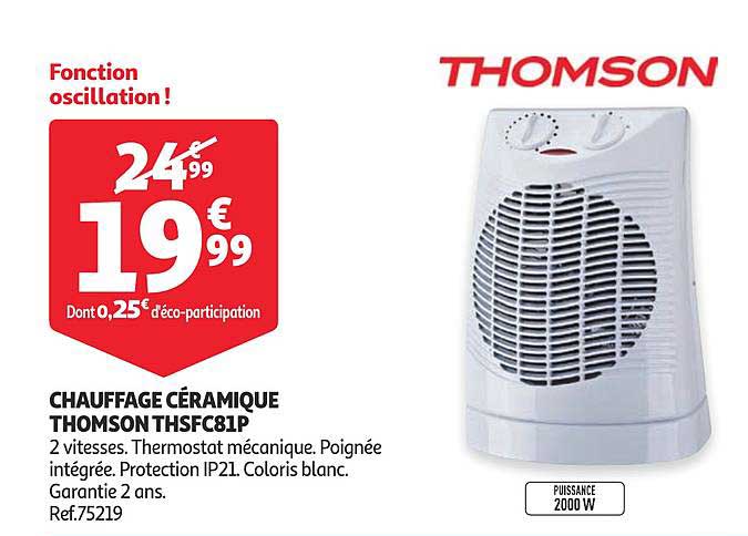 Chauffage Céramique Thomson Thsfc81p