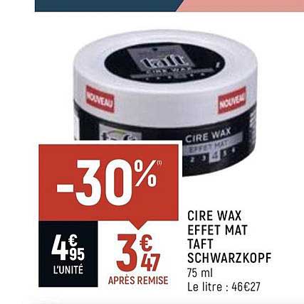 cire wax effet mat taft schwarzkopf