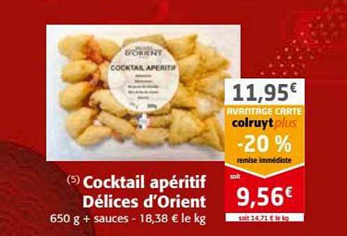 cocktail apéritif délices d'orient