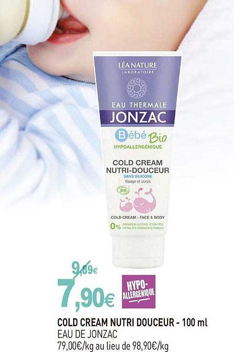 cold cream nutri douceur eau de jonzac