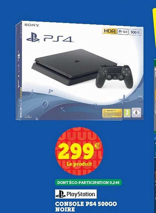 Console Ps4 500go Noire