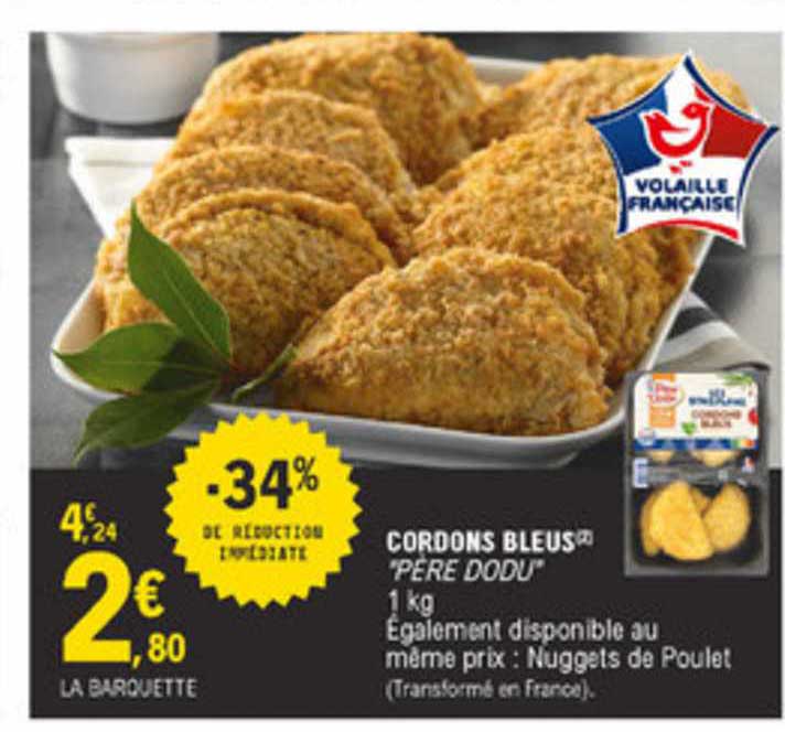 cordons bleus père dodu