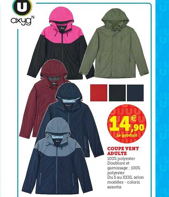 coupe vent adulte u oxygn