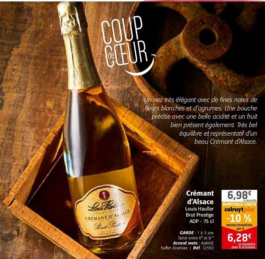 crémant d'alsace louis hauller brut prestige aop