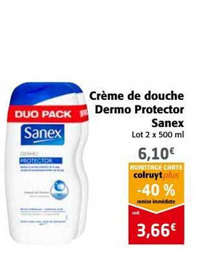 crème de douche dermo protector sanex