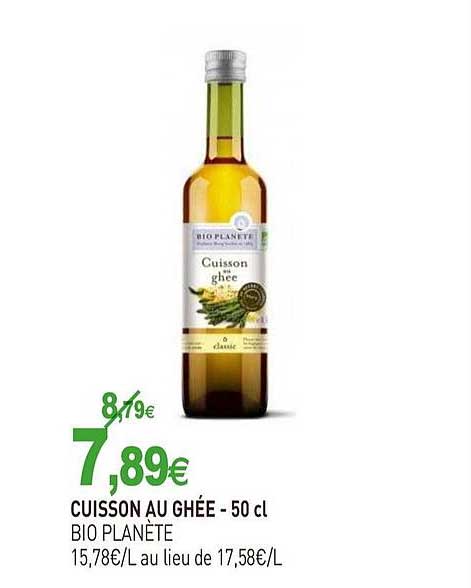 cuisson au ghée bio planète