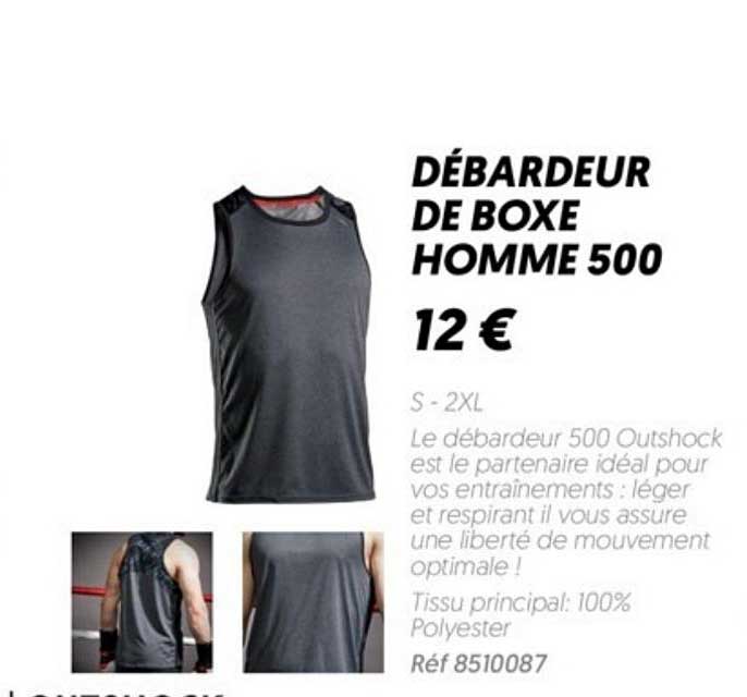 débardeur de boxe homme 500
