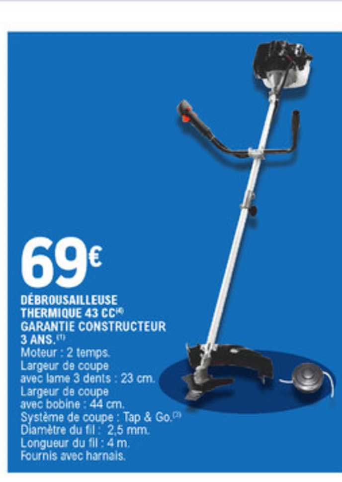 Débroussailleuse Thermique 43cc