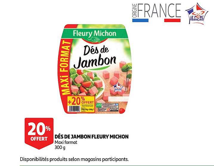 dés de jambon fleury michon
