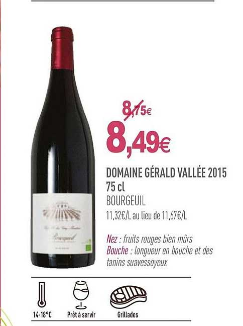domaine gérald vallée 2015 bourgeuil