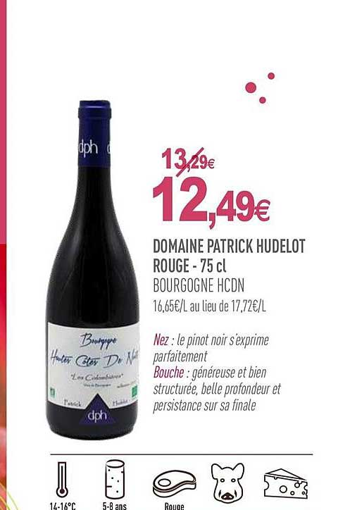 domaine patrick hudelot rouge bourgogne hcdn