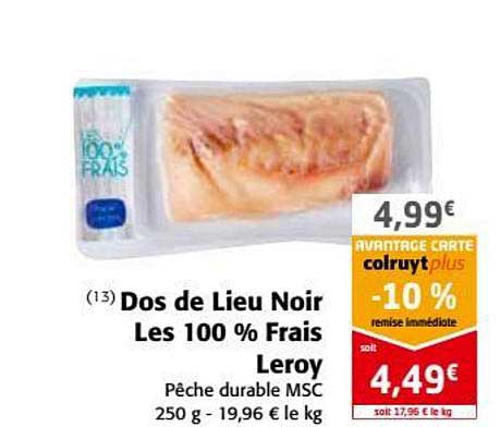 dos de lieu noir les 100% frais leroy