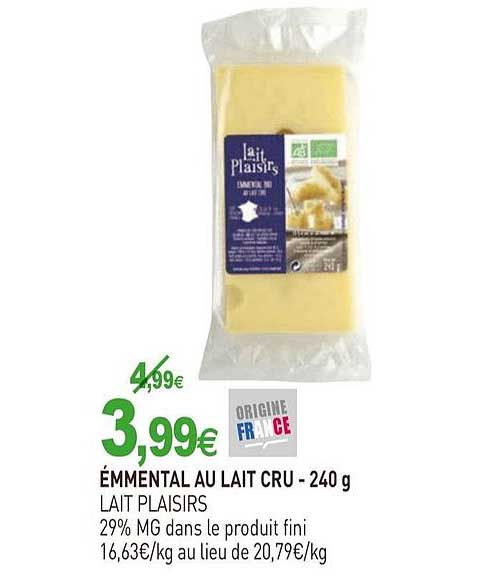 émmental au lait cru lait plaisirs