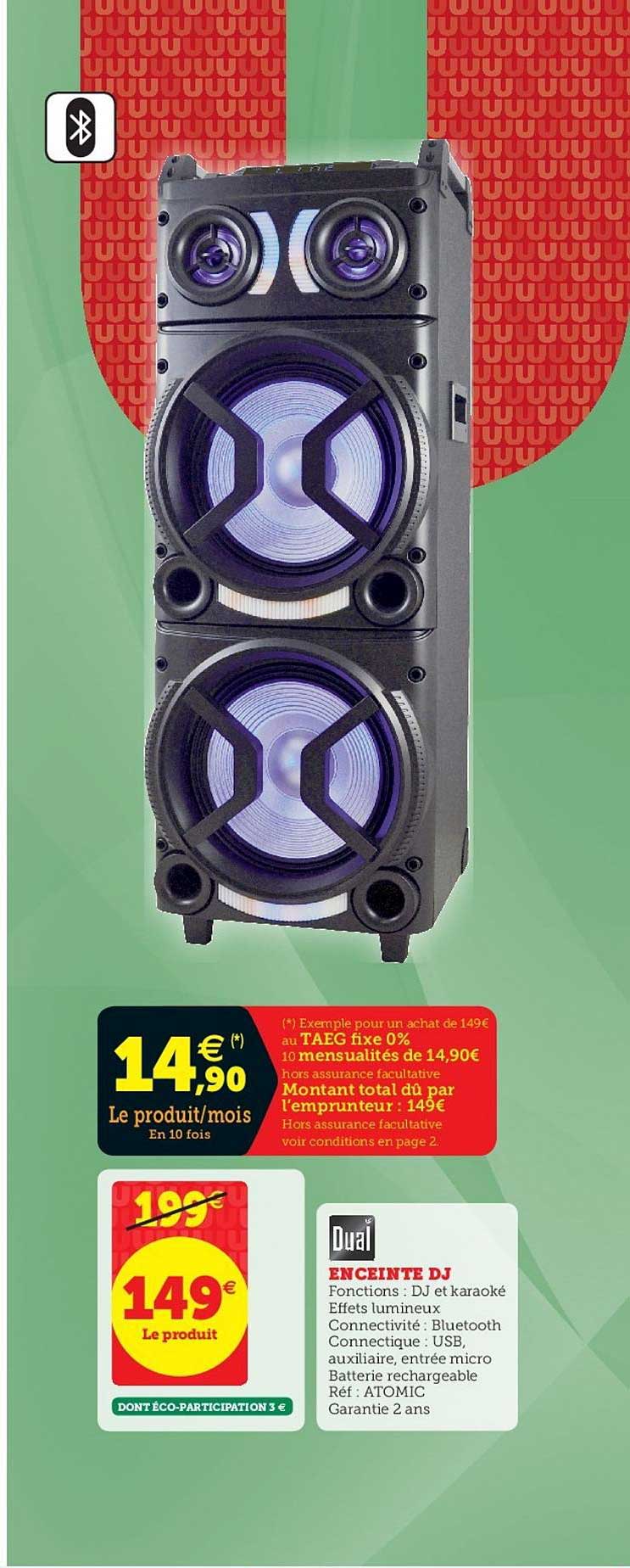 Enceinte Dj Dual