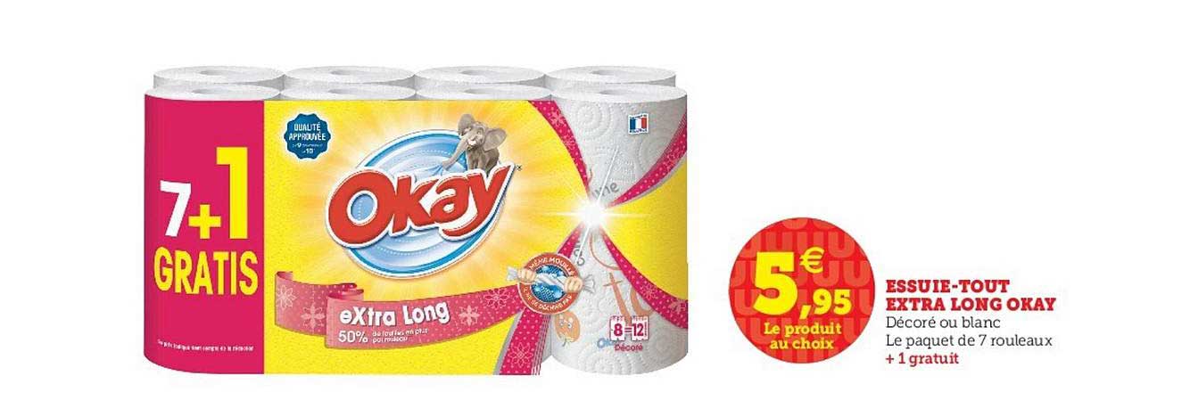 essuie tout extra long okay