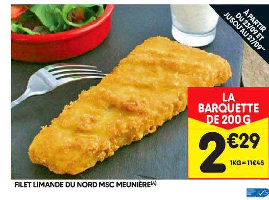 Filet Limande Du Nord Msc Menière