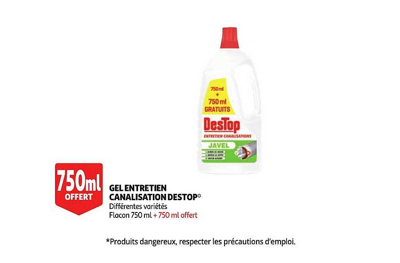 gel entretien canalisation destop